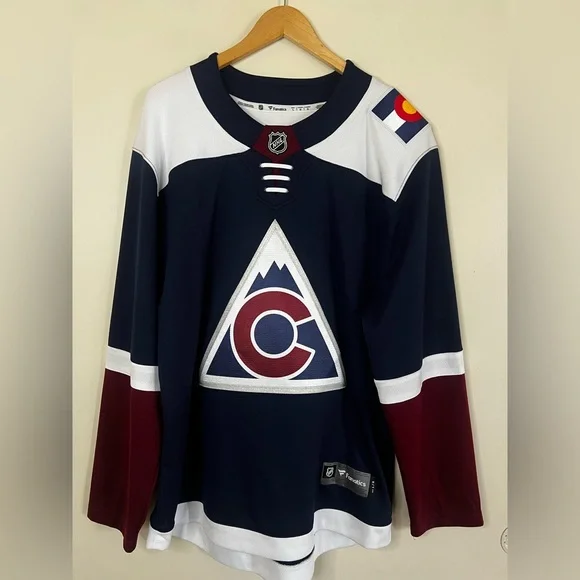 2021 Fanatics Colorado Avalanche Alternate Breakaway NHL Hockey Jersey Size L - Picture 1 of 7